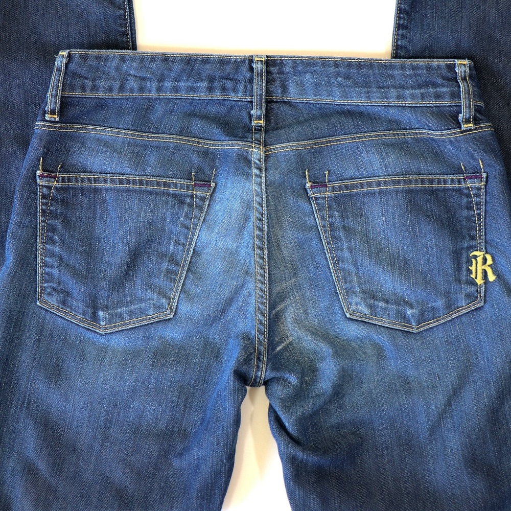 Low-rise straight leg R&S "Sleek" style jeans - Picture 5 of 13